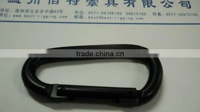 Hot Sale High Quality Black Flat Spring Snap Hook