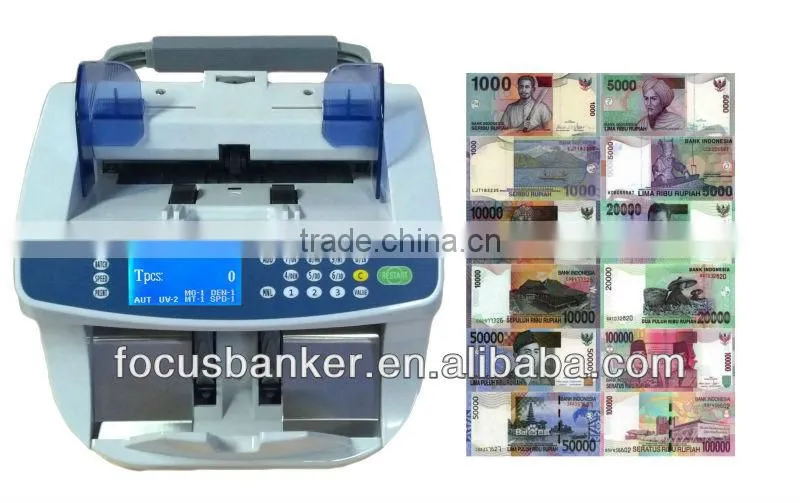 (Good Price ! )Money Counting Machine / Currency Counting Machine for Many Currency including Indonesian rupiah(IDR)