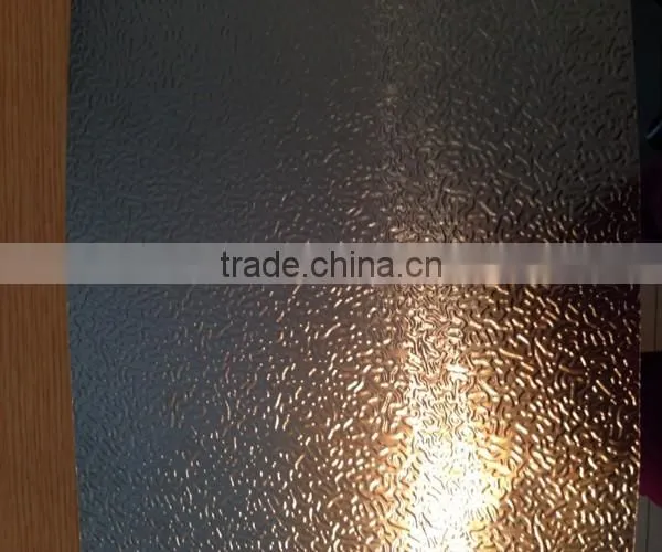 mirror finish harmmered aluminum embossed sheet for lighting