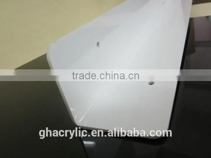High quality acrylic corner protection strip,white acrylic Corner protection strip