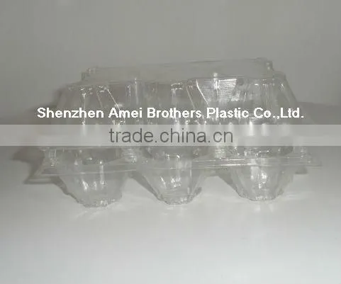 6/8/9/10/12/15/18 cavities PVC egg box,clear plastic egg tray,egg blister packing