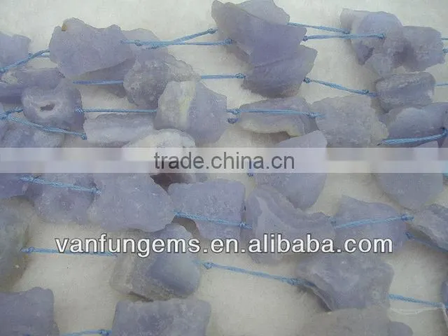natural rough stone blue chalcedony