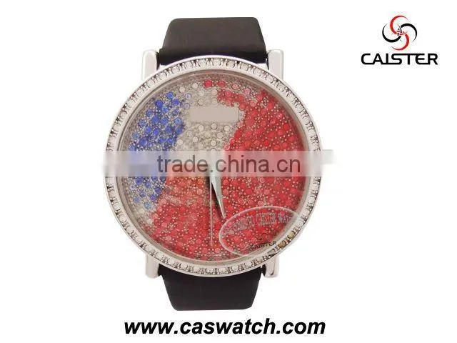 fashion custom women diamond luxury watch real diamonds face leather watches for ladies genuine diamonds quartz watch