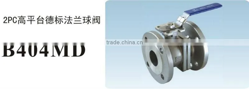 supply stainless steel 2pc flanged ball valve with diret mounting pad (DIN) with mounting pad manufacturer in China