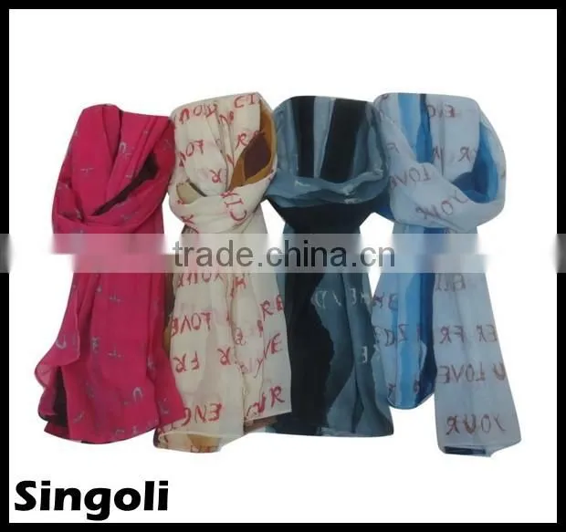Trendy 2014 fashionable ladies cotton scarf