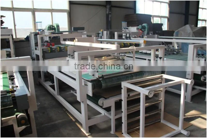 Semi-automatic carton box folder and gluer packing equipment
