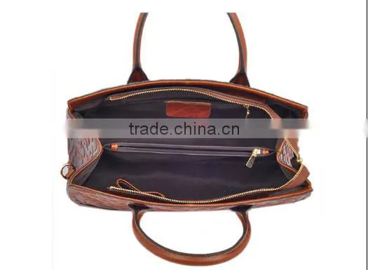 Professional Design Beautiful Elegance Style Genuine Leather Ladies Handbag