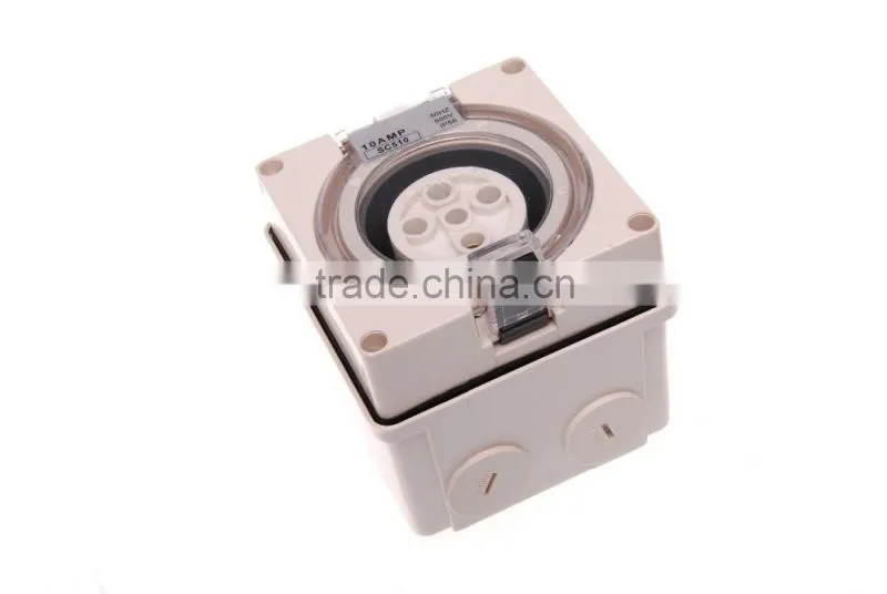 Three Phase 5 Round Pin Socket 20A (Resistive Orange)
