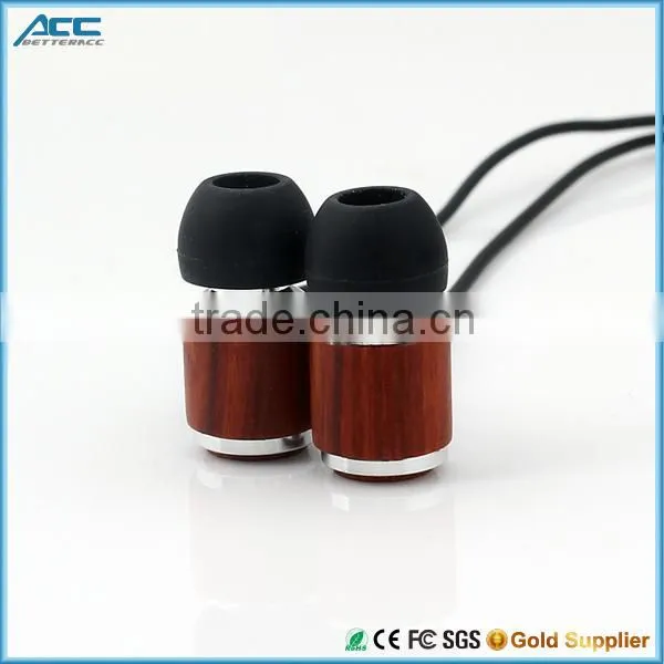 New Style wood Headphone Cool In-ear Stereo Wood Earphones Earbuds