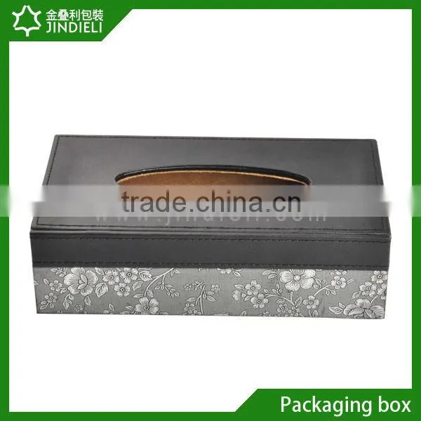 Luxury wooden tissue box at home