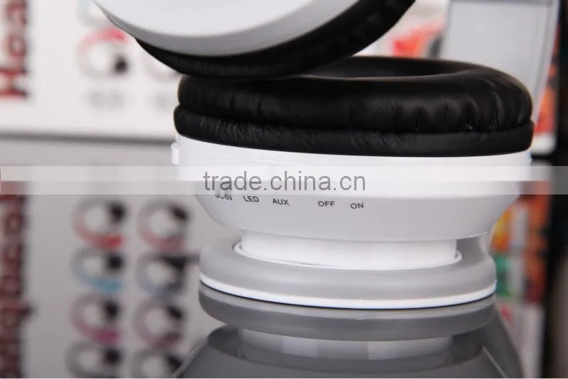 Colorful wireless sport headphones with FM radio and built-in mp3 player