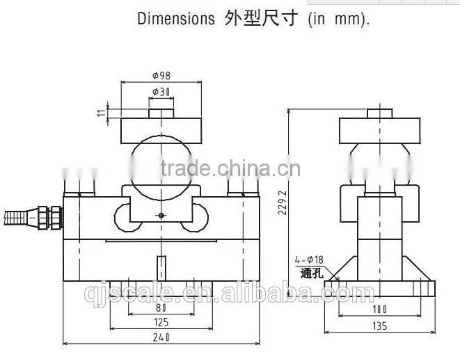 10t, 15t, 20t, 25t, 30t Truck scale Load cells