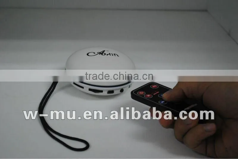 Portable Lanyard Woofer Vibrating Speaker with TF/FM