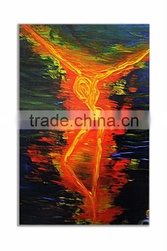 Wooden modern simple abstract paintings for office decor
