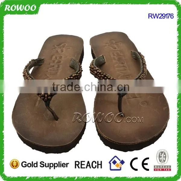 Low Price Leather Wholesale Ladies Women Sandals Flip Flops Designs