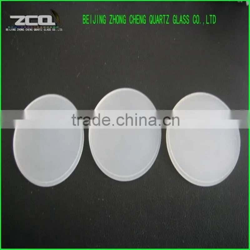 2016 The Newest Circular Frosted Quartz Glass Sheet