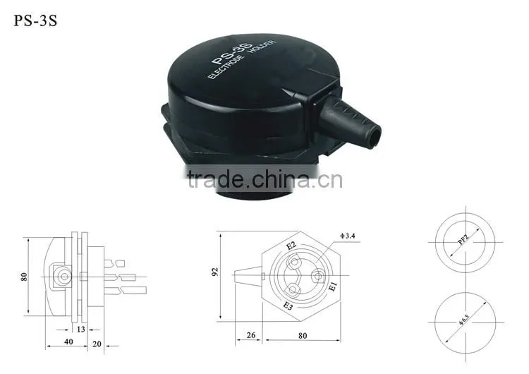 PS-3S General Miniature Round type Plastic Industrial Automotive Relay Socket/Electrode Holder with CE