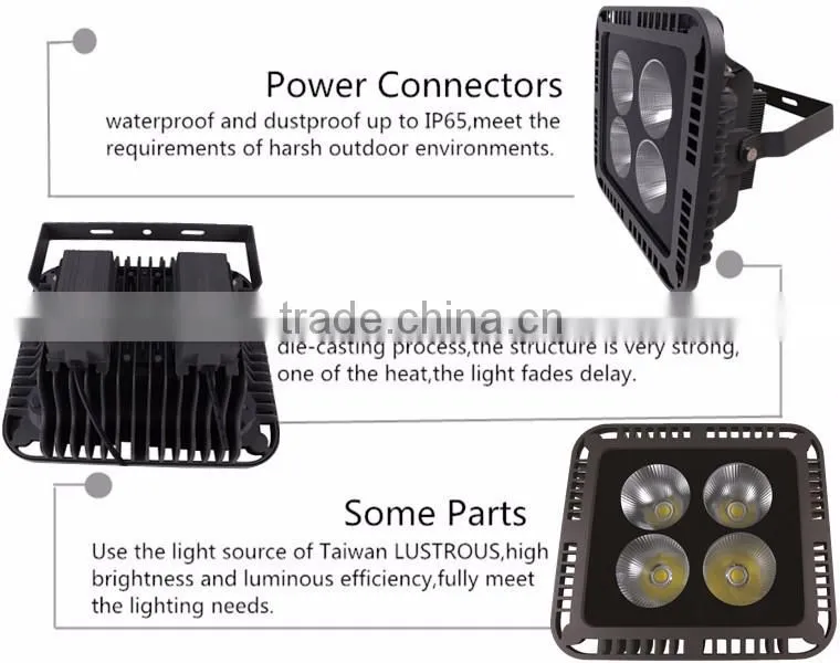 200w COB High Lumen Bridgelux waterproof ip65 Outdoor LED Flood Light