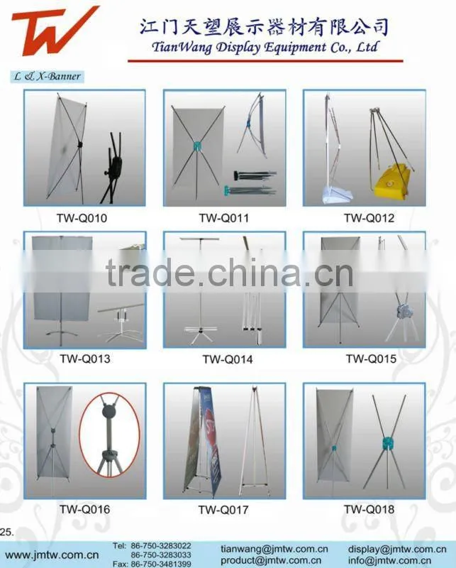 X Banner Stand Exhibition Banner Tension Display Folding Promotional Stand