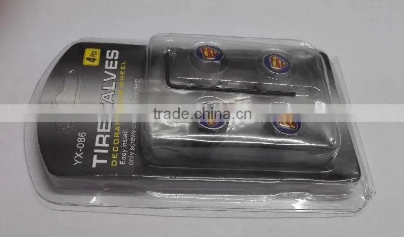 Anti-theft Car Logo Tire Valve Stem Cover Tyre Dust Caps With Lock