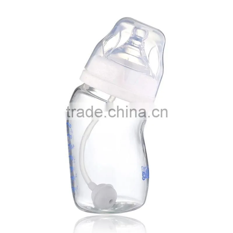 new products! hot selling PP material 240ml anti-slip baby feeding bottle for wholesales