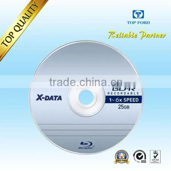 White Inkjet Printable BD-R 25GB 6X (Brown & Blue) for Your Choice