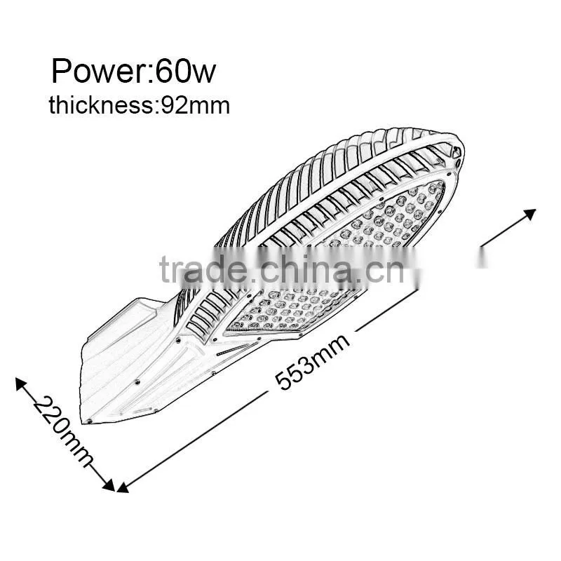 goods from china bridgelux chip led street light price 100-240V led street light