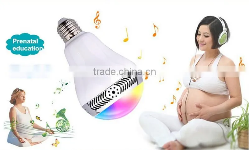Bluetooth Colorful Smart LED Light Music Speaker