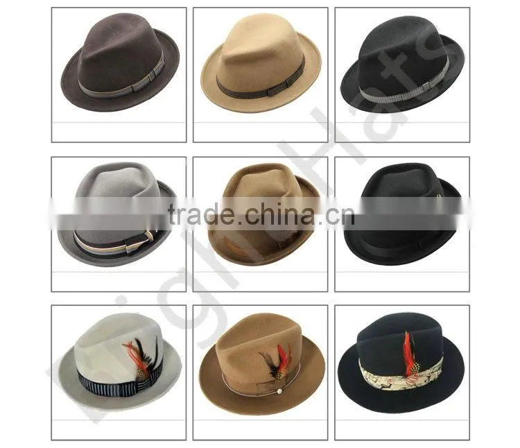 Mens Winter Trilby Felt Hat