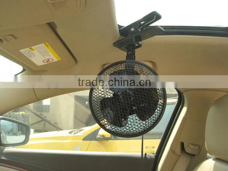 (WIN-108)DC 12V/24V 8inch Mesh Metal Car Fan