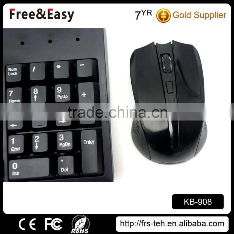 Ergonomics Style and 2.4Ghz Wireless Type Keyboard and Mouse Combo