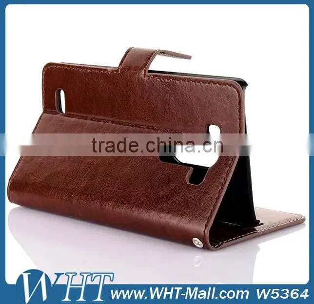 High Quality Leather Flip Case for LG G3, for LG G3 Cover Case Wholesale Price WHTS007