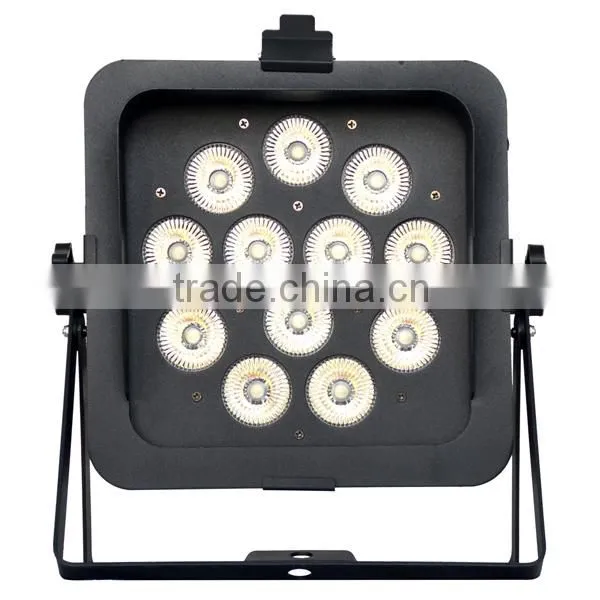 12x18W 6 IN 1 IR Remote control LED slim par 64 can
