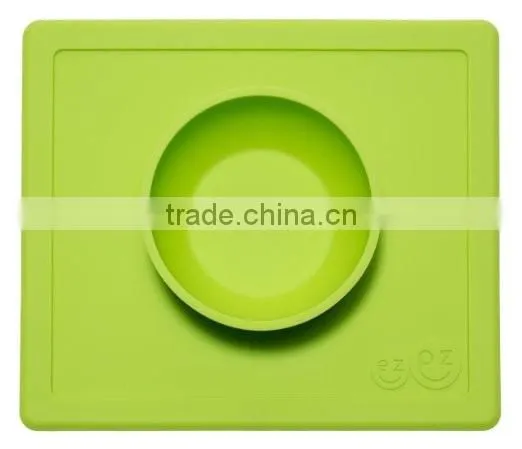 Custom Food Grade Baby One Piece Silicone Placemat