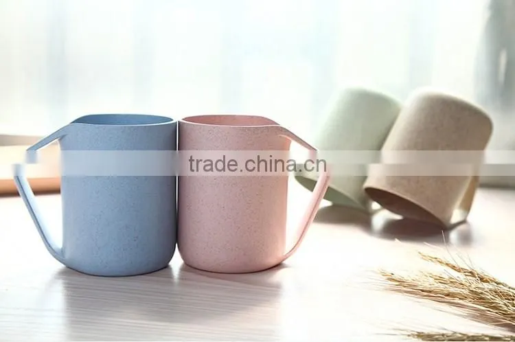 Eco-friendly Wheat Straw plastic mug cup coffee mug from china