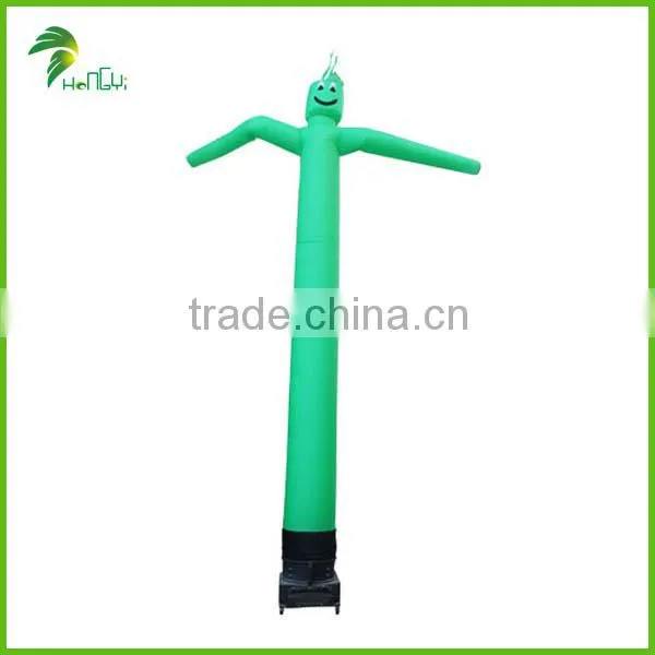 Green Single Leg Inflatable Air Dancer For Advertising/Promotion