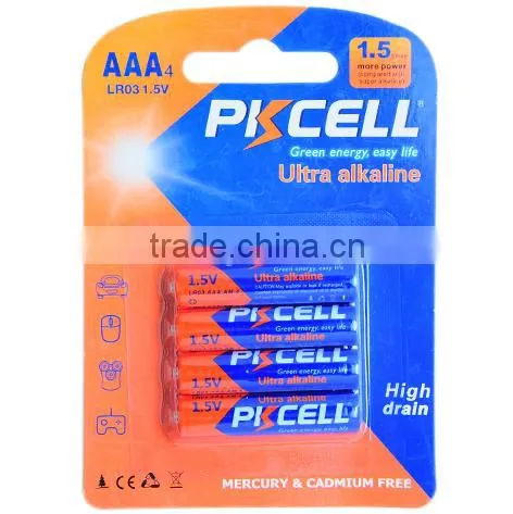 OEM China Leading Alkaline Battery LR03 LR06 LR14 Factory with CE ROHS MSDS UL certificate