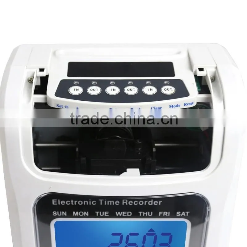 punch card time recording attendance machine