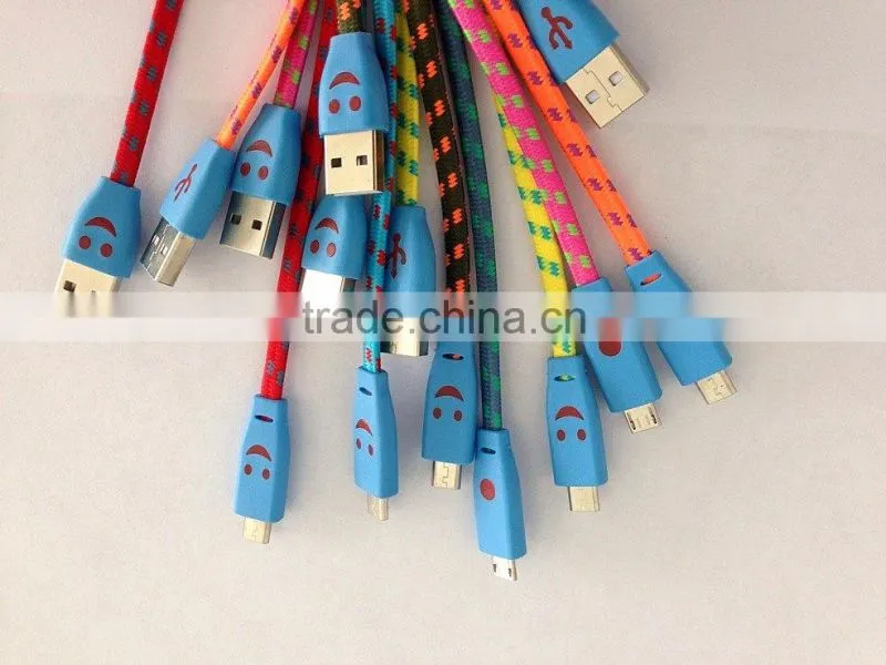 shenzhen hot sale micro dual usb data cable 1.2m micro data cable for samsung galaxy s4