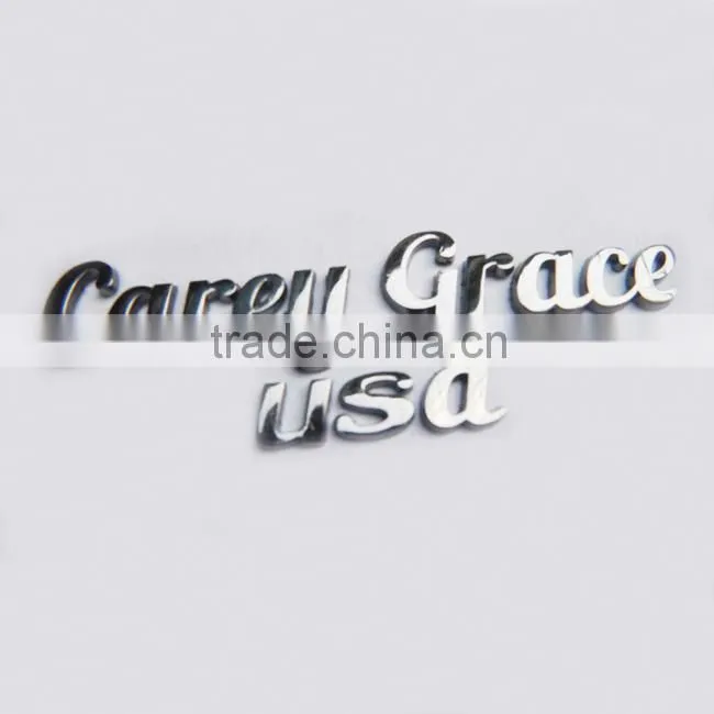 custom metal bag label