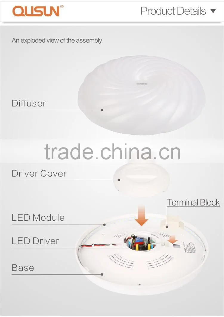 LED Ceiling Lamp 15W 20W, Surface Mounted, CE RoHS,Hai Xuan Series