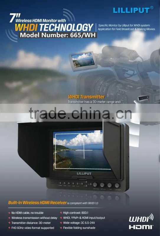 Lilliput 665/WH 7" 1080p HDMI Wireless Monitor For Gyro