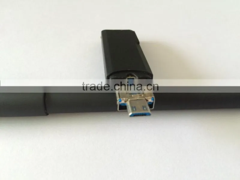 2 In 1 USB 3.0 and OTG/Micro USB 2.0 All-in-One Card Reader for Smartphone and PC