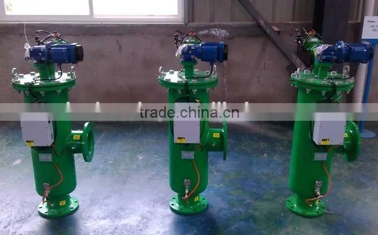 Self cleaning iron filter for continuous castling wastewater recycling