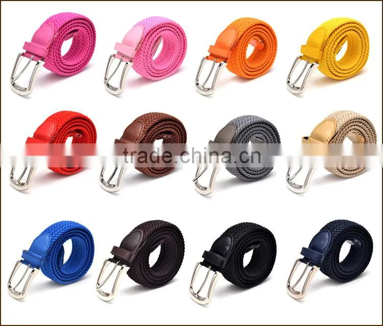 jeans cotton belt,elastic belts for jeans,braided elastic belt