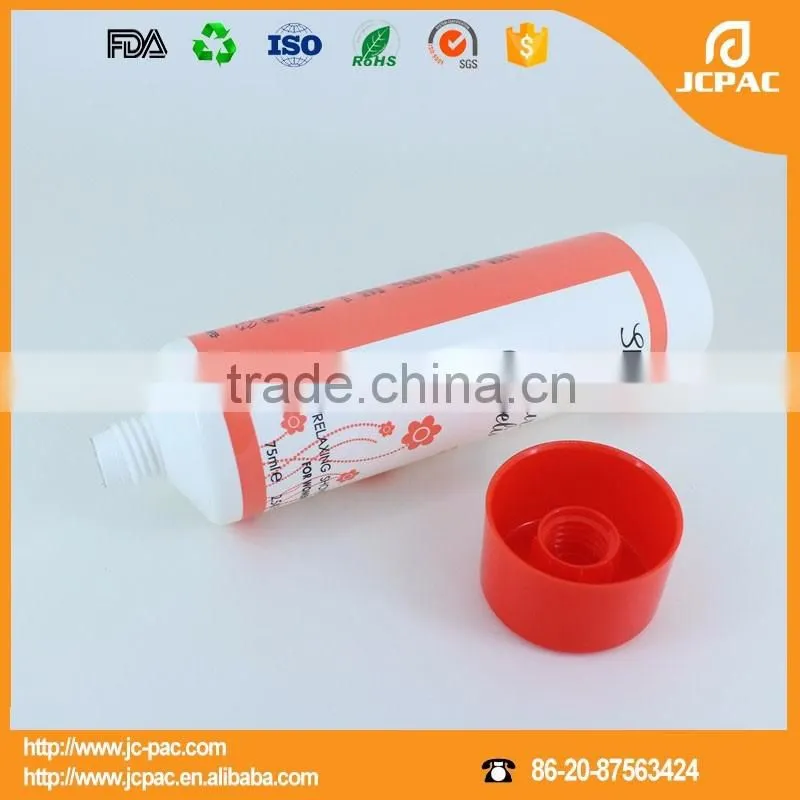 cosmetic plastic whitening cream massage tube