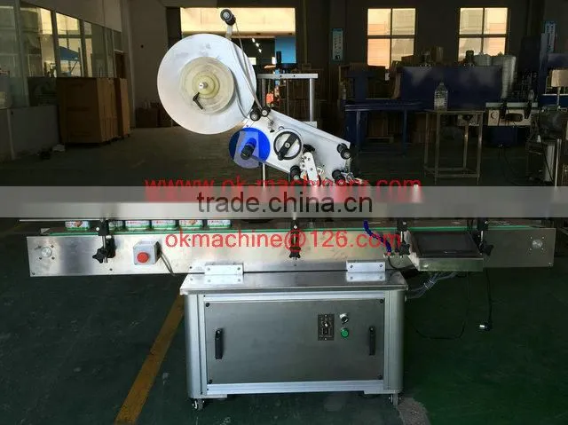 OK280 glass bottles wine adhesive labels sticking machine