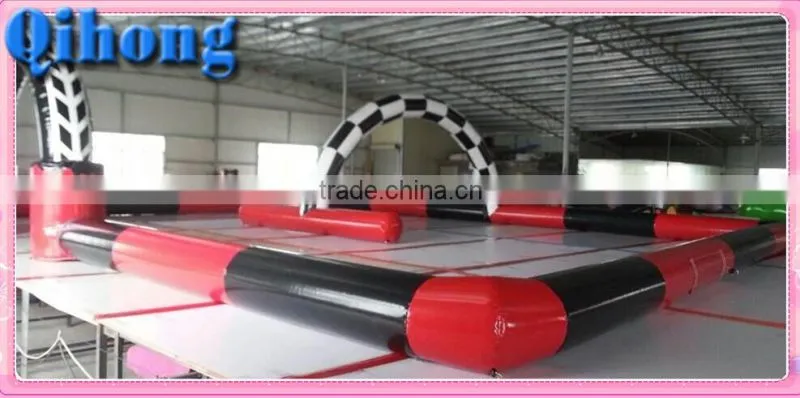 factory direct price inflatable soap water soccer field for sale