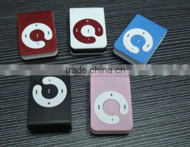Professional Factory Distribution TF Card Mp3 Player Fashion Clip Mp3