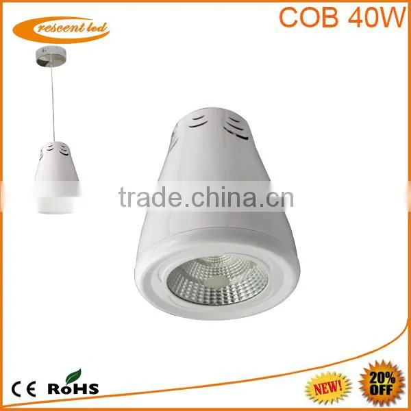 2015 40w Cob Led Shop Down Lighting AC100-240V CE ROHS